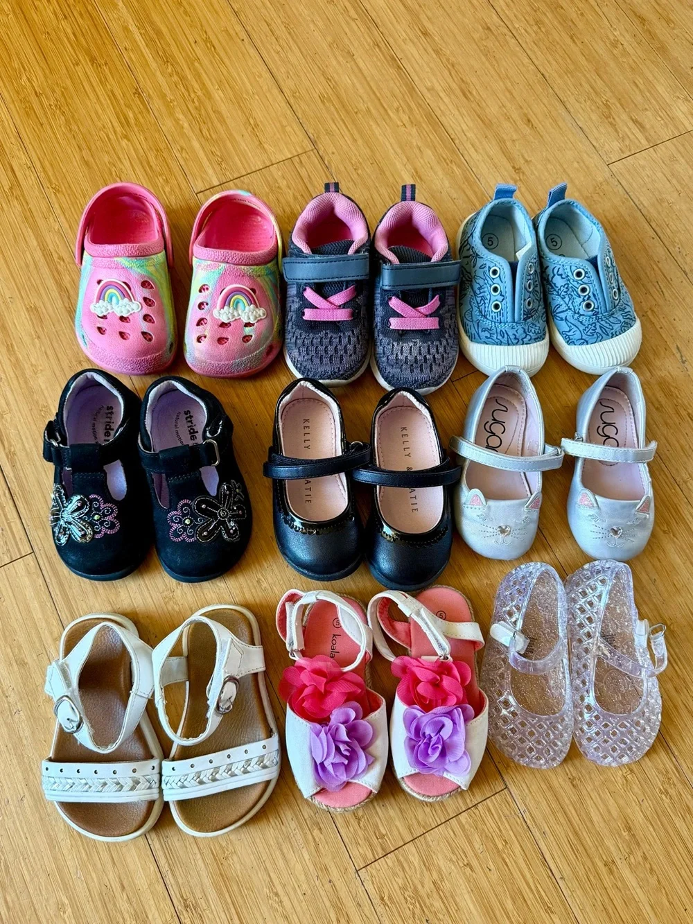 Toddler Girl Multi-Color Assorted Sandals, Sneakers & Mary Janes size 5